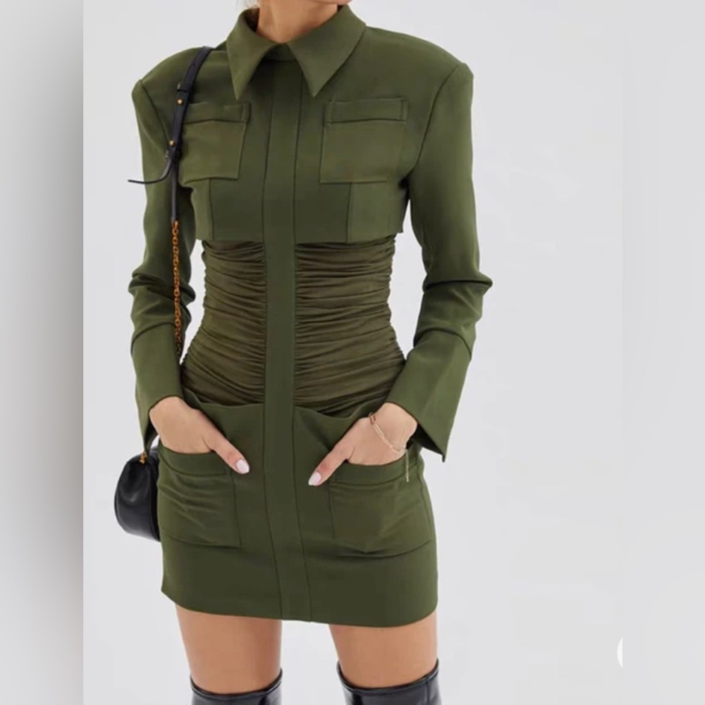 AGNA Cape Mini Dress